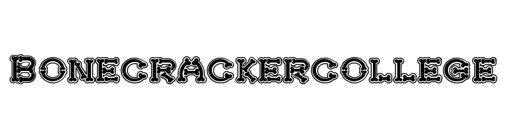 Bonecrackercollege Font