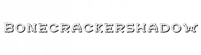 Bonecrackershadow  Frei Schriftart Herunterladen