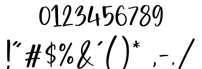 Boneflower Font OTHER CHARS