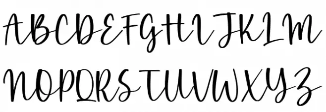 Boneflower Schriftart Groß