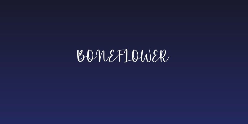 Boneflower Social Header