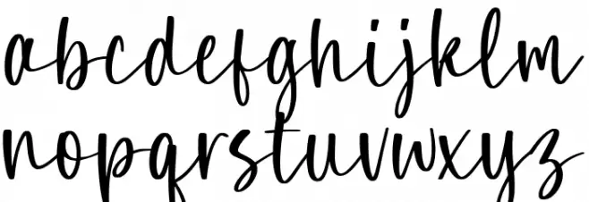 Boneflower फ़ॉन्ट लोअरकेस