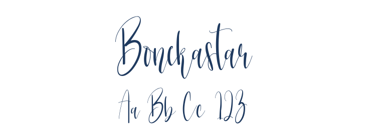 Bonekastar Font Preview