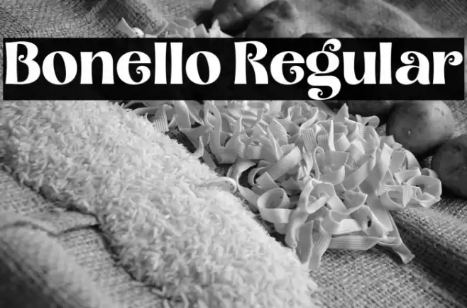 Bonello Regular Font examples