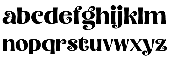 Bonello Regular Font LOWERCASE