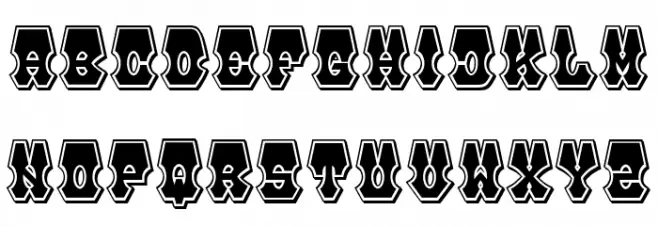 Boner Regular Font OTHER CHARS