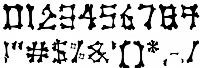 Boner Font OTHER CHARS