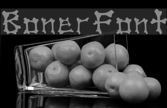 Boner Font examples