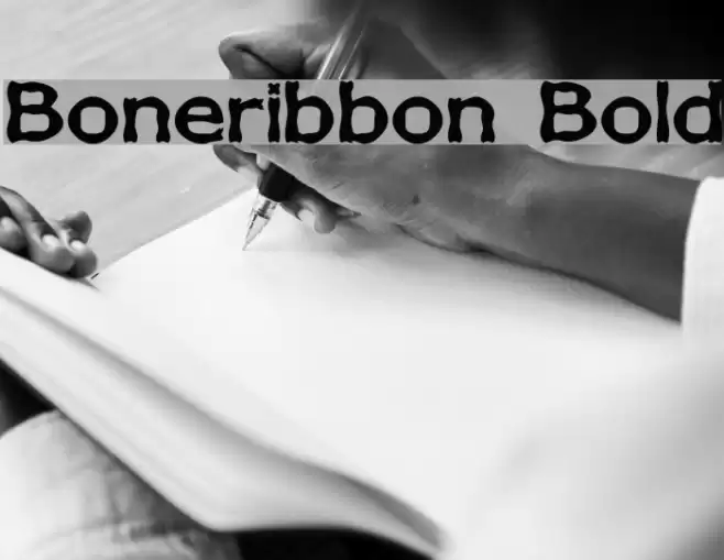 Boneribbon Bold Font examples