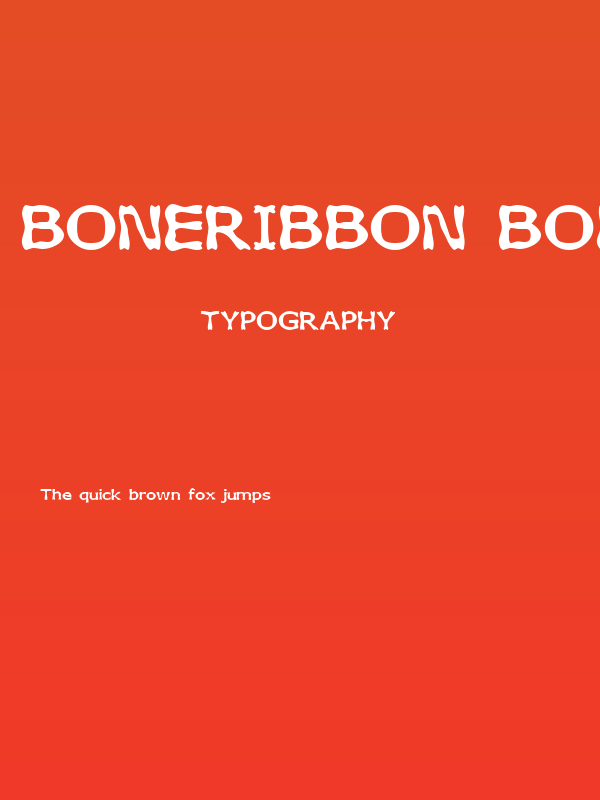 Boneribbon Bold Poster