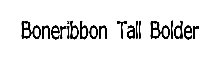 Boneribbon Tall Bolder Font