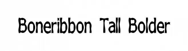 Boneribbon Tall Bolder  تنزيل الخطوط
