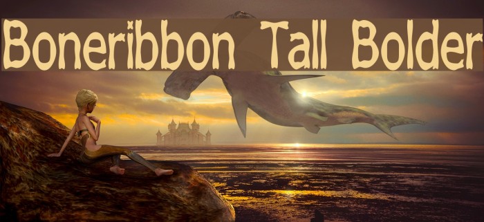 Boneribbon Tall Bolder Font examples