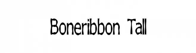 Boneribbon Tall  नि: शुल्क फ़ॉन्ट्स डाउनलोड