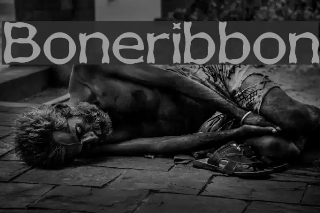Boneribbon Font examples