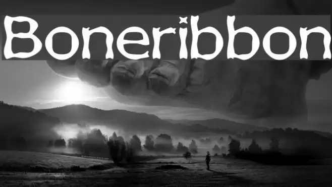 Boneribbon Font examples