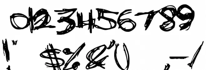 Bones Bummer Font OTHER CHARS