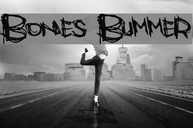 Bones Bummer Font examples