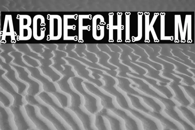 Bones Regular Font examples