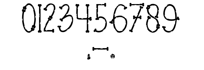 Bones of Muertos Font OTHER CHARS