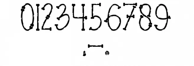 Bones of Muertos Font OTHER CHARS