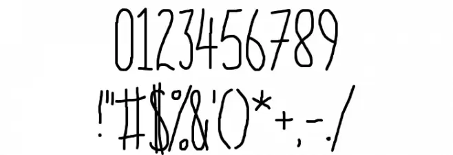 Bones to Your Generic Script Font! Font OTHER CHARS