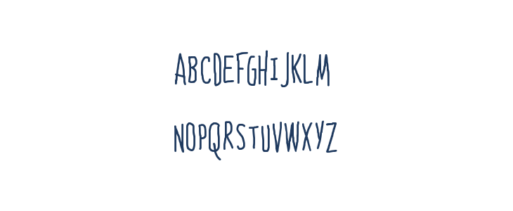 Bones to Your Generic Script Font! Lowercase