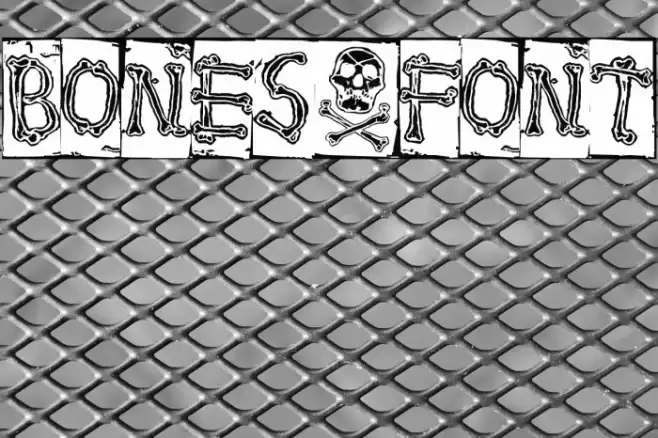 Bones Font examples