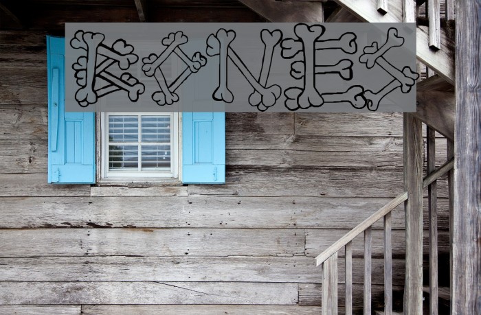 Bones2 Font examples