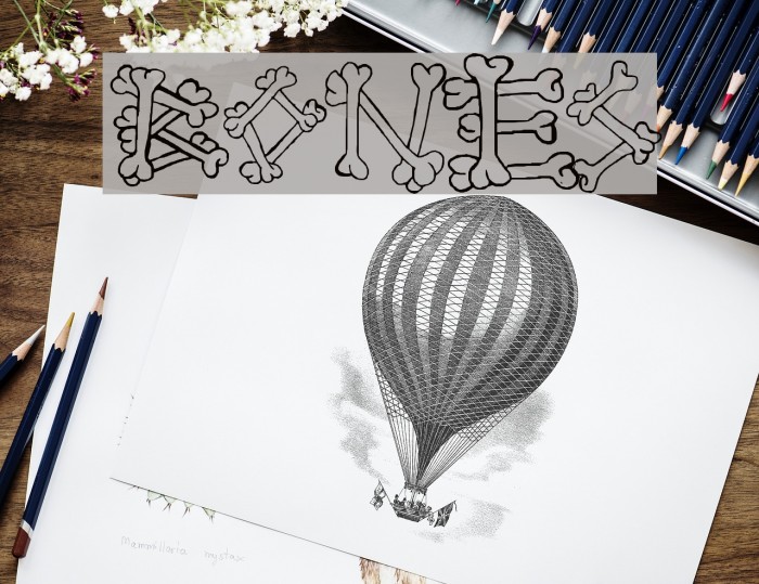 Bones2 Font examples