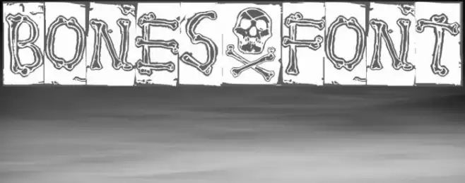 Bones Font examples
