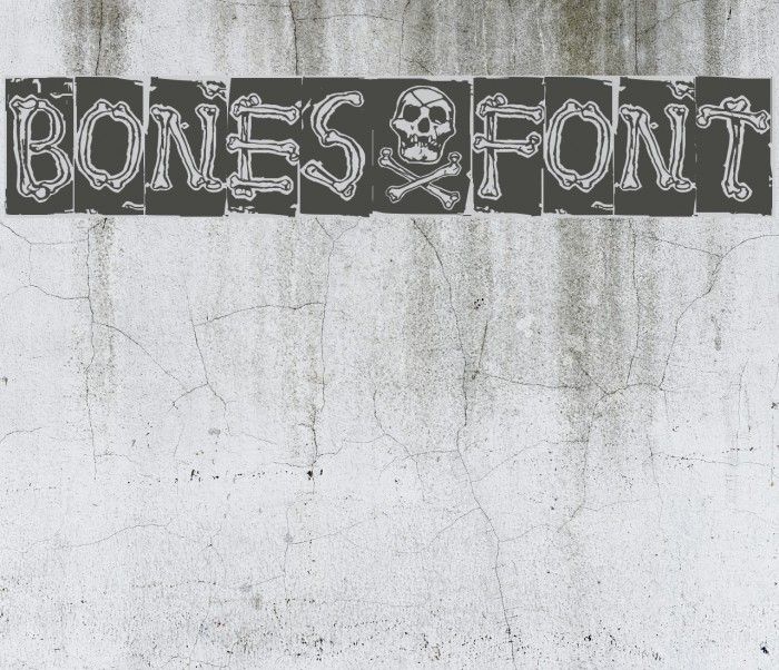 Bones Font examples