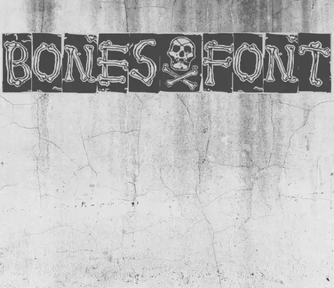 Bones Font examples