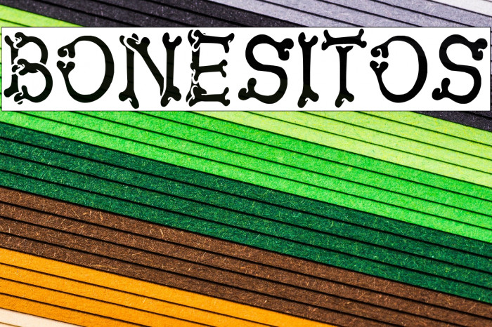 Bonesitos Font examples