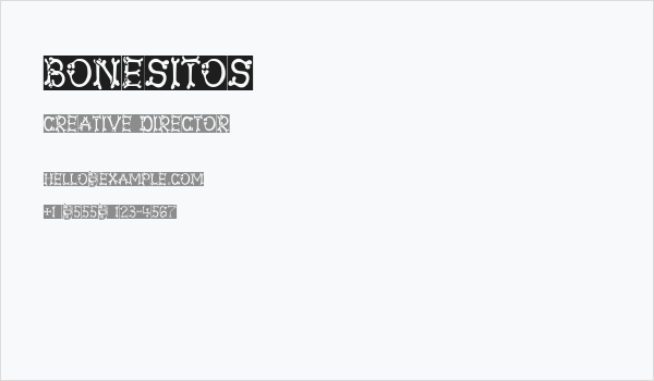 Bonesitos Business Card