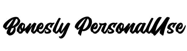 Bonesly PersonalUse  Frei Schriftart Herunterladen