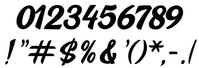 Bonesly PersonalUse Font OTHER CHARS