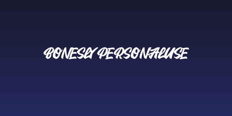 Bonesly PersonalUse Social Header