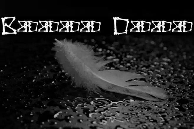 Bonez Demo Font examples