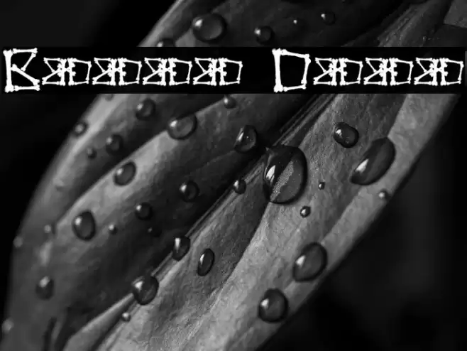 Bonez Demo Font examples