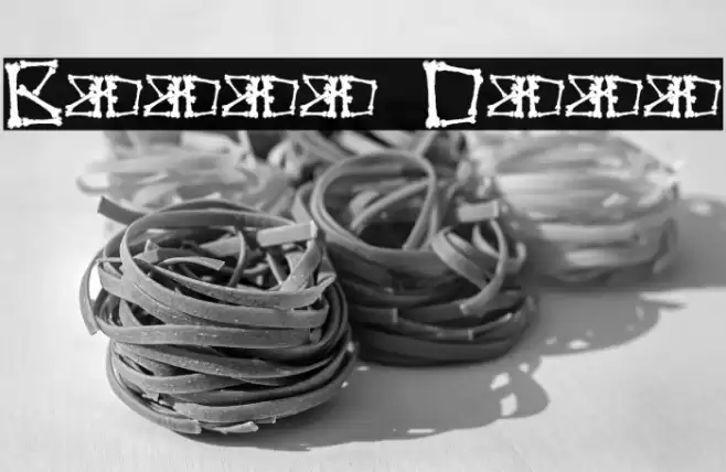 Bonez Demo Font examples