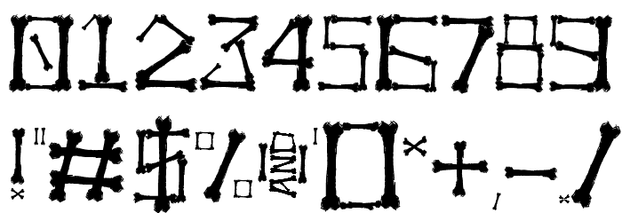 Bonez Font OTHER CHARS