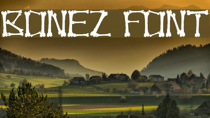 Bonez Font examples