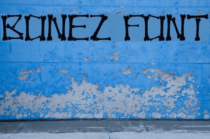 Bonez Font examples