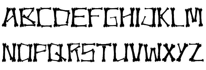 Bonez Font LOWERCASE