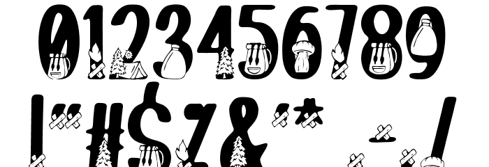 Bonfire FREE Font OTHER CHARS