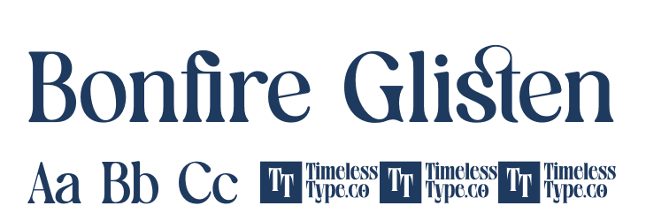 Bonfire Glisten Font Preview