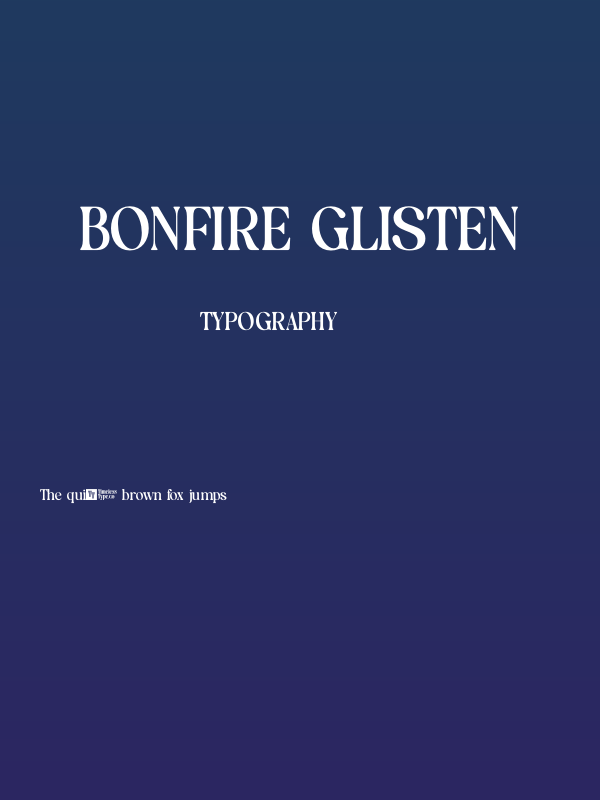 Bonfire Glisten Poster