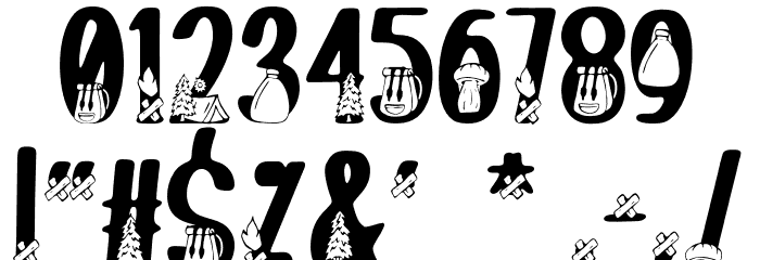 BonfireFREE Font OTHER CHARS