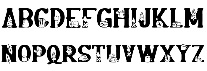 BonfireFREE Font LOWERCASE